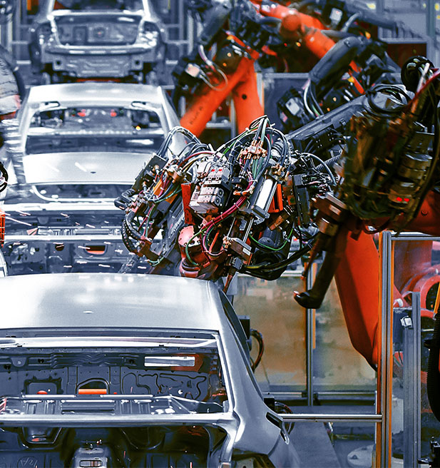 Industrial car assembly line